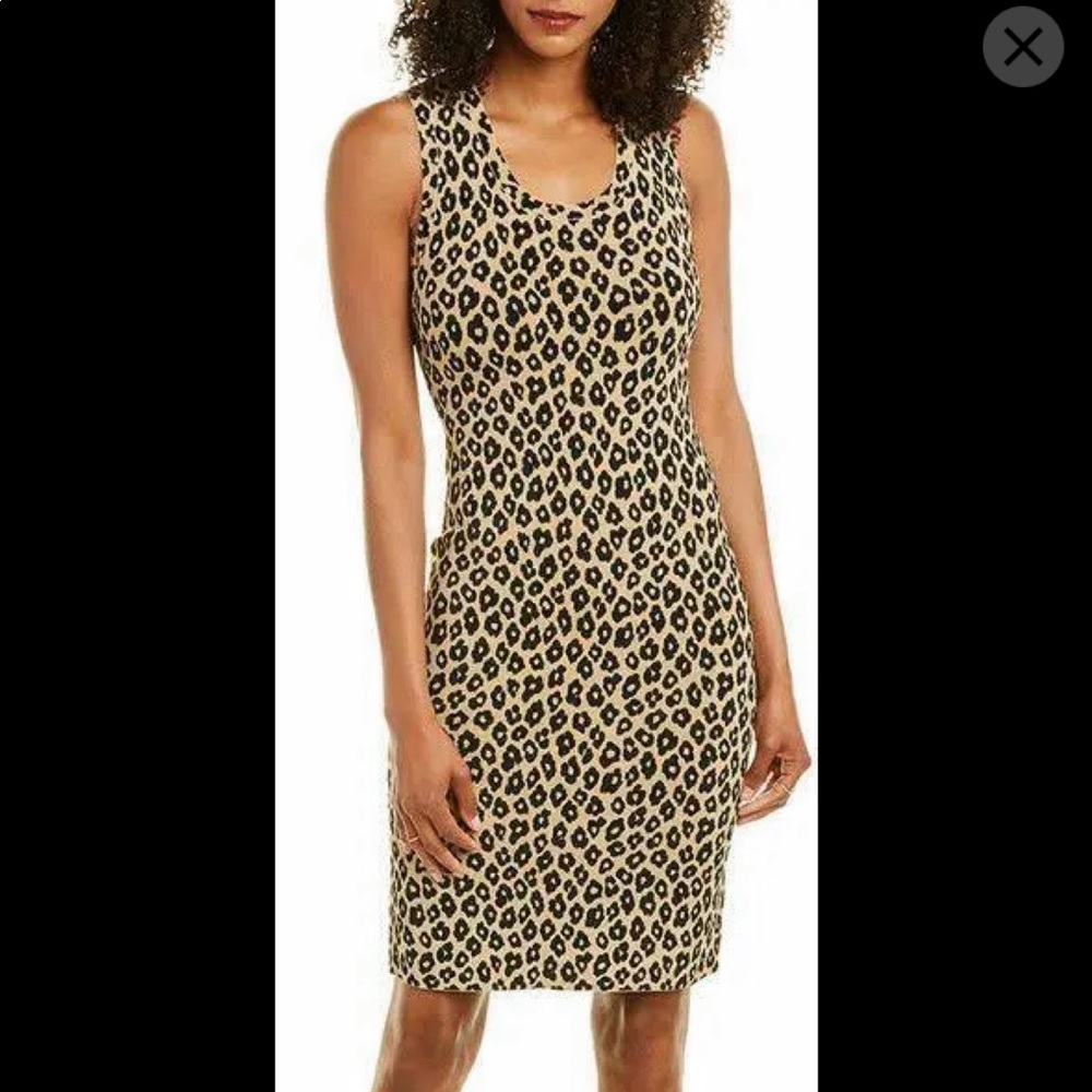 Theory jacquard leopard dress. NWT
